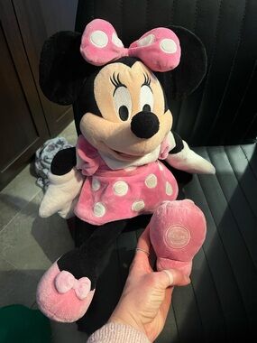 Disney Minnie Mouse Plush Toy - Pink Polka Dot Dress Disney store